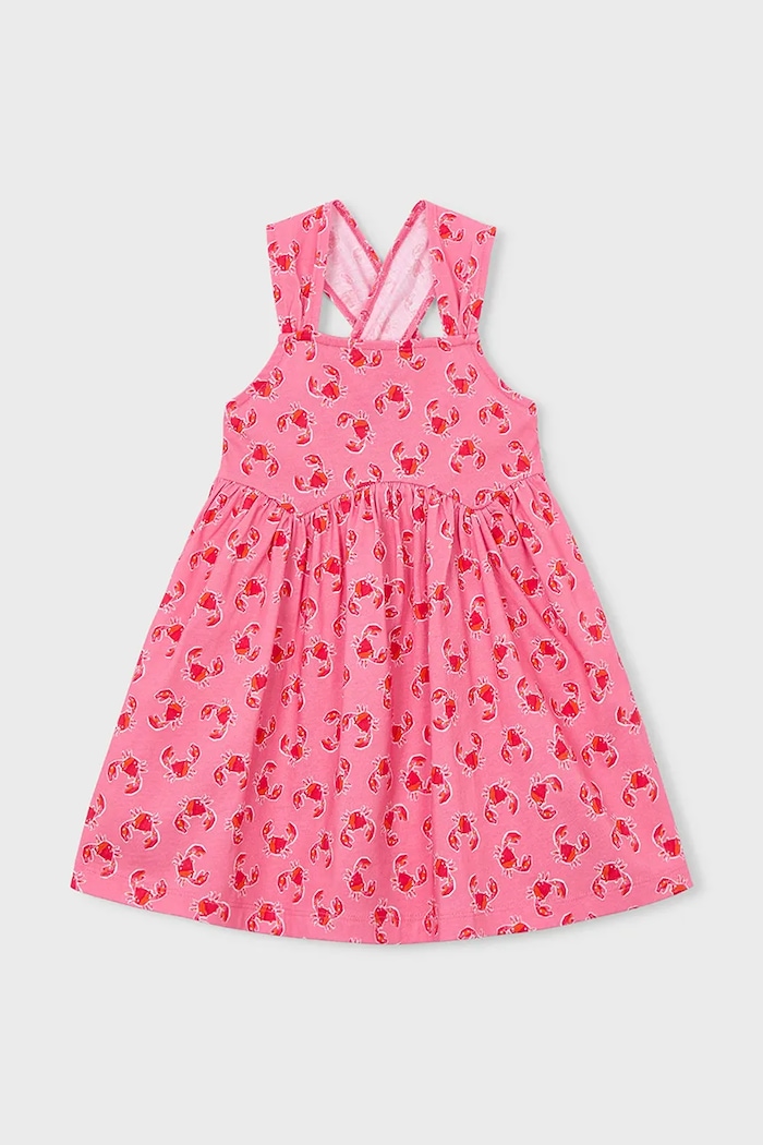 Παιδικό βαμβακερό φόρεμα Mayoral 3944.6N.Mini.PPY2 ροζ SS26