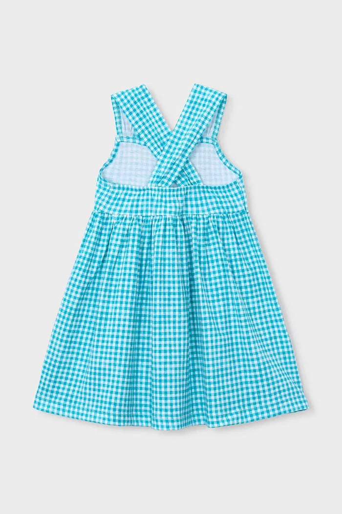 Παιδικό βαμβακερό φόρεμα Mayoral 3944.6N.Mini.PPY2 μπλε SS26