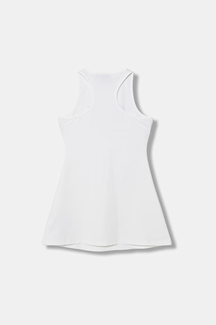EA7 Emporio Armani rochie din bumbac cu elastan 7G000150.AF12484 alb SS26