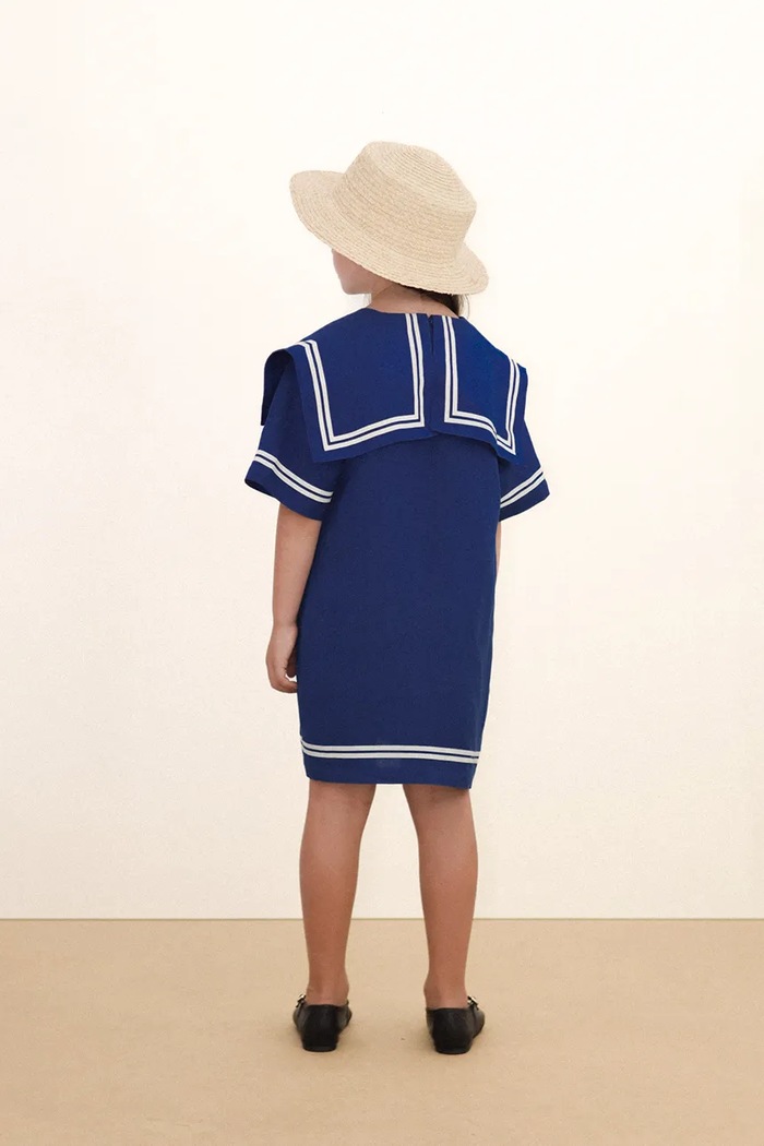 Dětské šaty s přídavkem lnu Tinycottons STRIPES TINY DRESS SS26.222