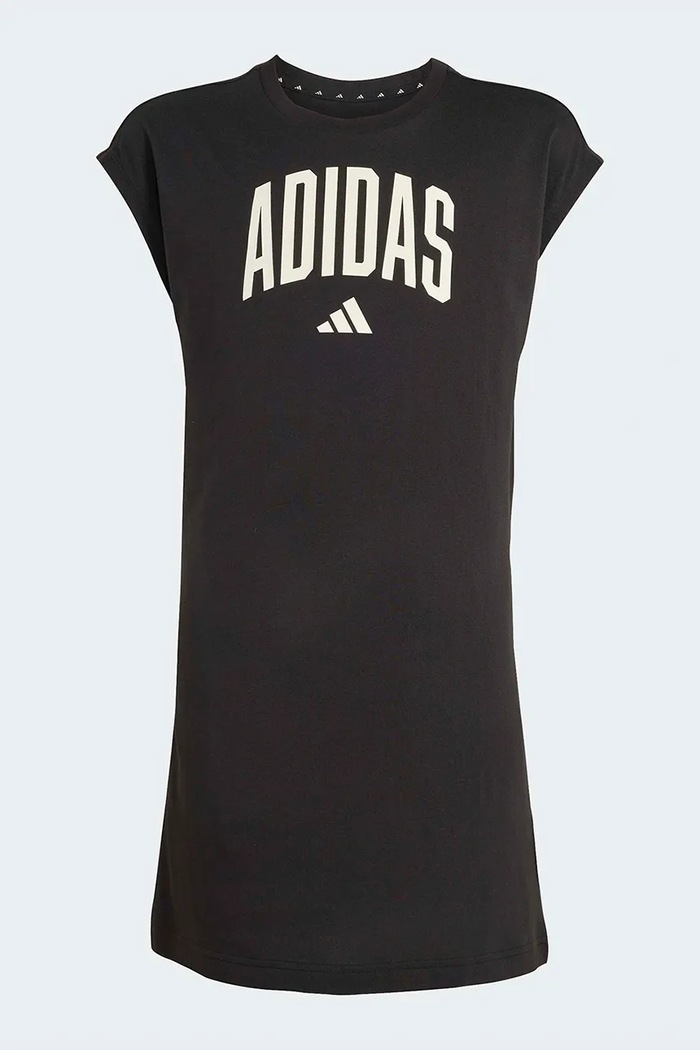 Dievčenské bavlnené šaty adidas KC4594 čierna SS26