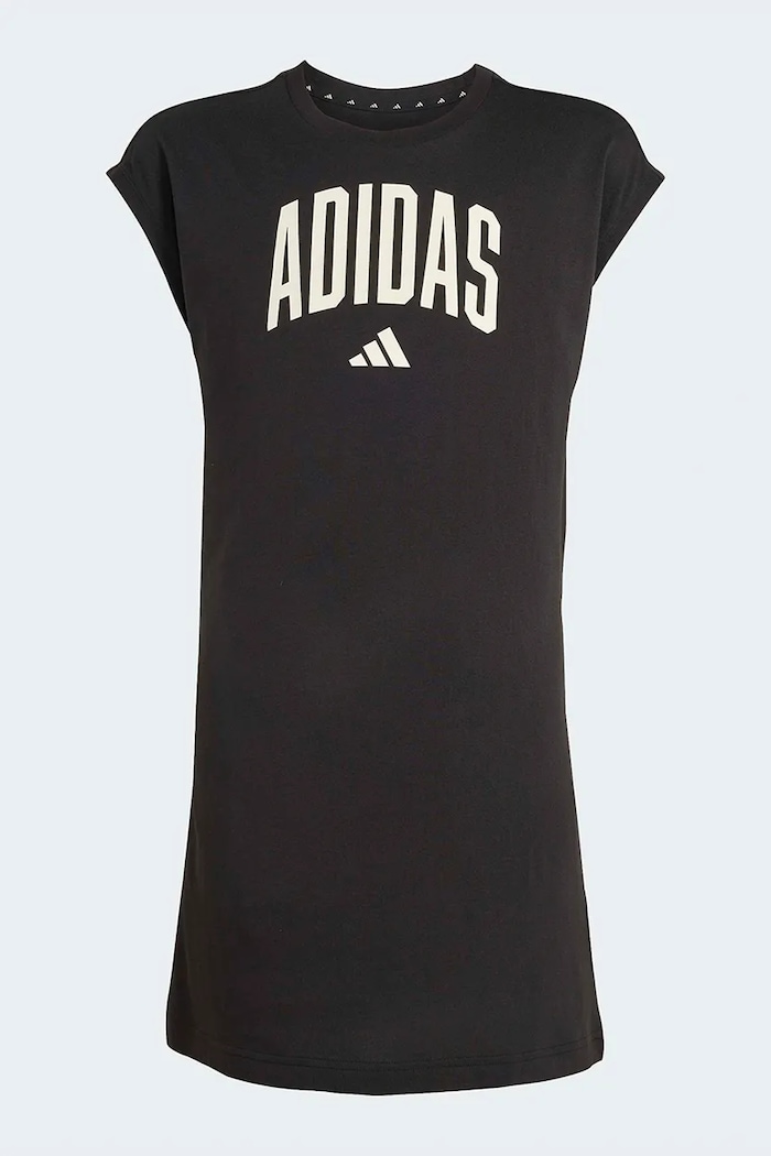 Dievčenské bavlnené šaty adidas KC4594 čierna SS26
