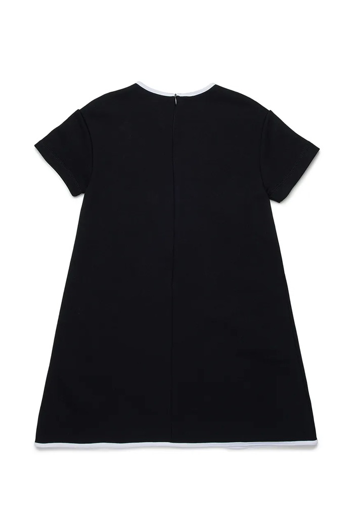 Dievčenské bavlnené šaty Marni MD315F DRESS M01687.M00V0 čierna SS26