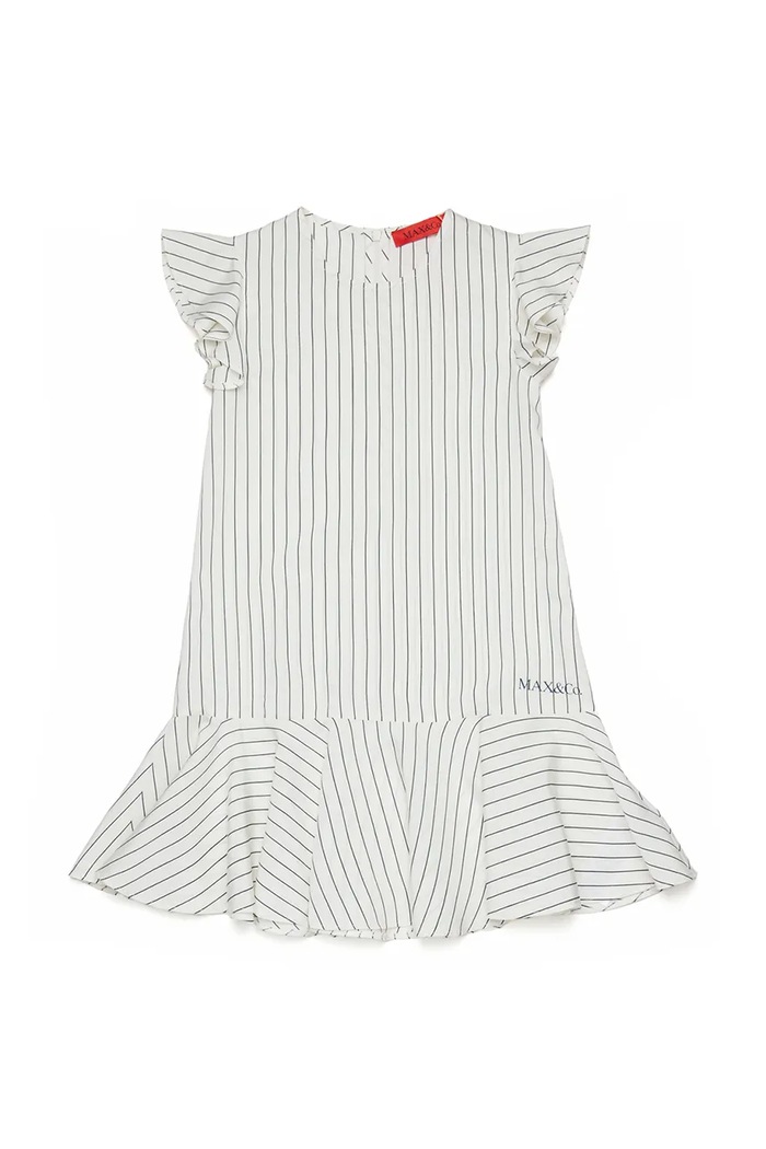 Max&Co. šaty s viskózou MAXD51F DRESS biela MX0270.MX00W