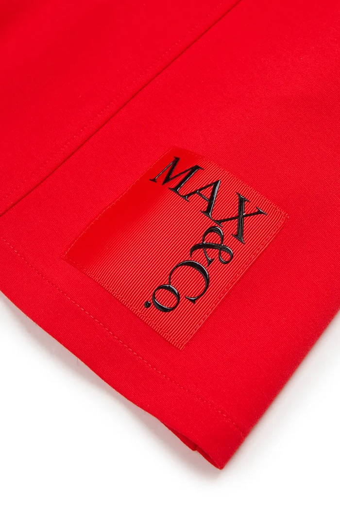 Otroška obleka MAX&Co. MAXD52F DRESS rdeča MX0271.MX00K