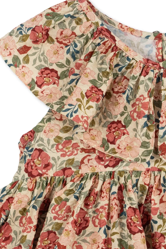 Dievčenské bavlnené šaty Konges Sløjd BELLA FRILL DRESS GOTS KS104690.PPY2 viacfarebná