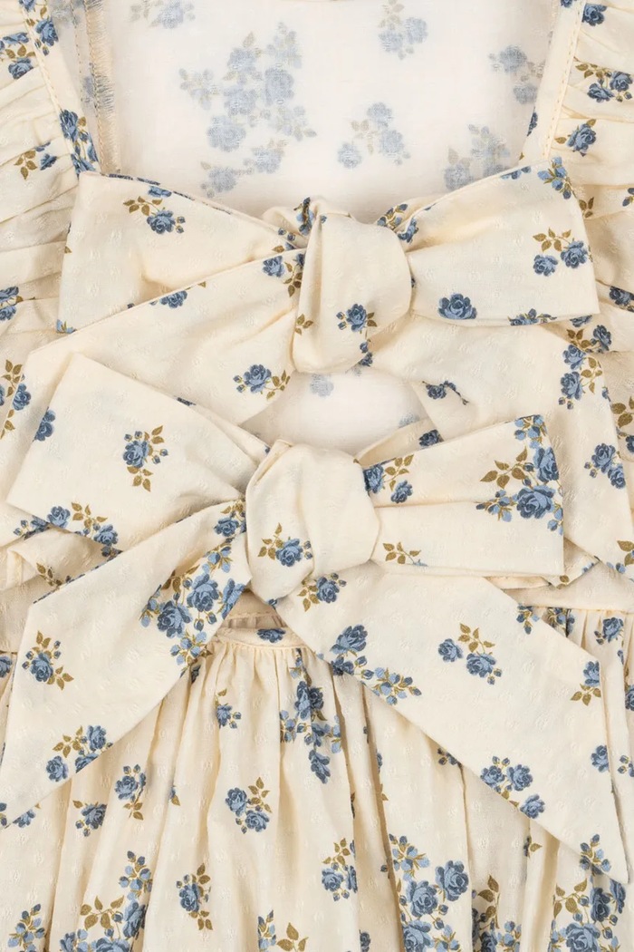Konges Sløjd sukienka bawełniana dziecięca CIANNA DRESS GOTS beżowy KS104732.PPY2