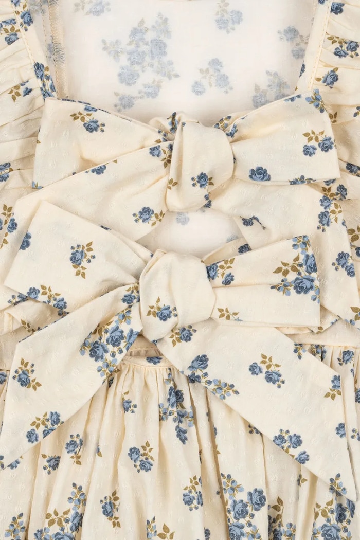 Konges Sløjd sukienka bawełniana dziecięca CIANNA DRESS GOTS beżowy KS104732.PPY2