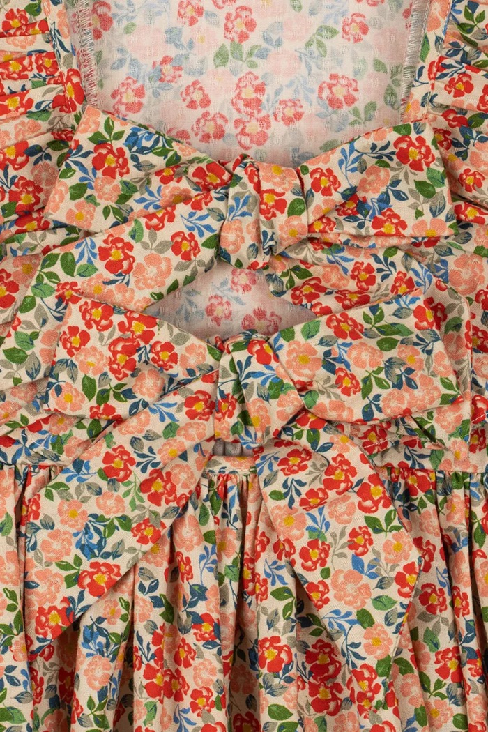 Dievčenské bavlnené šaty Konges Sløjd CIANNA DRESS GOTS viacfarebná KS104732.PPY2