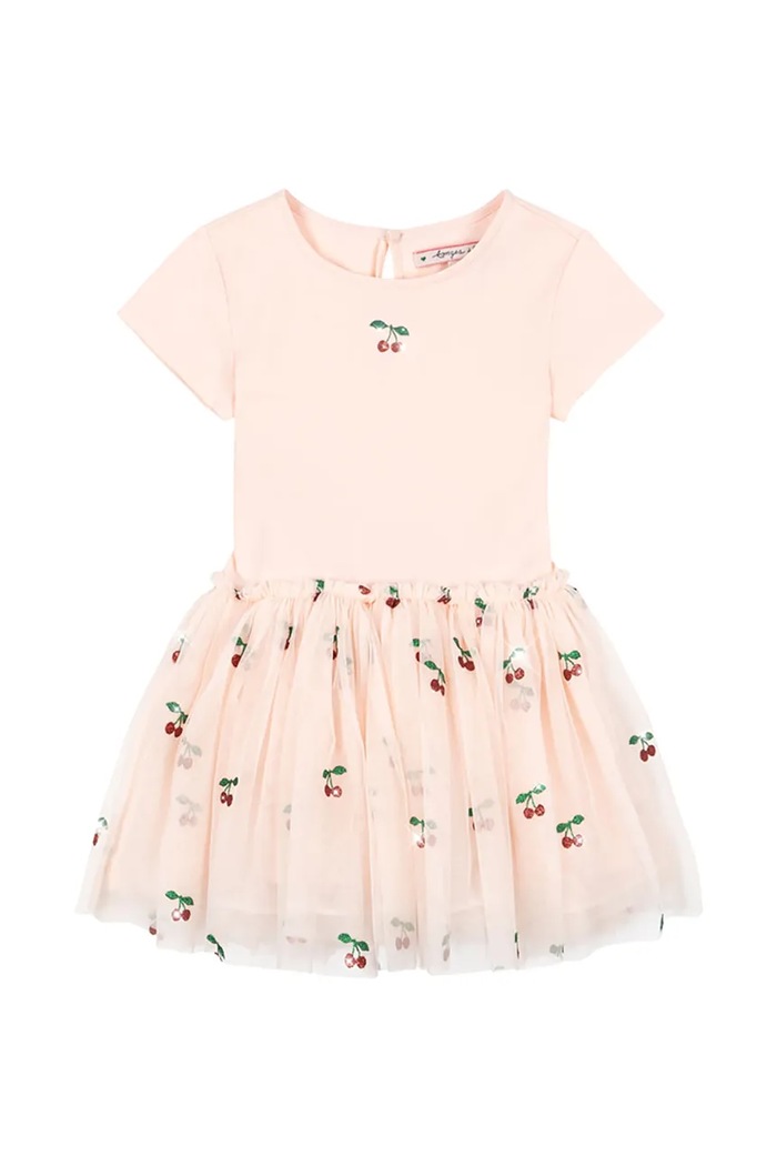 Konges Sløjd sukienka dziecięca BALLERINA DRESS KS104658.PPY2 różowy SS26
