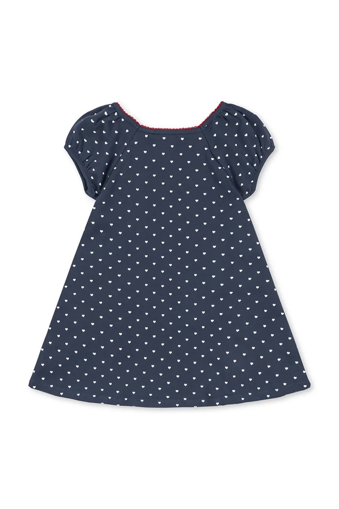 Konges Sløjd sukienka bawełniana dziecięca CLASSIC SS DRESS GOTS KS104734.PPY2 granatowy SS26