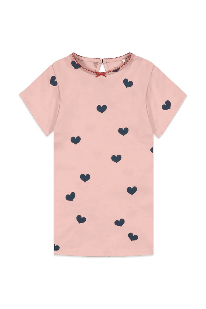 Konges Sløjd sukienka bawełniana dziecięca DREY SS DRESS GOTS wzorzyste różowy KS104772.PPY2