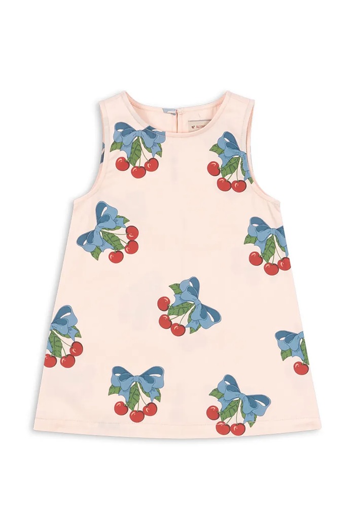 Konges Sløjd sukienka bawełniana dziecięca FRANKIE DRESS GOTS wzorzyste różowy KS104824.PPY2