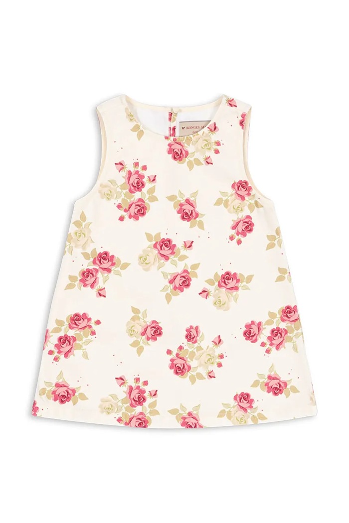 Konges Sløjd sukienka bawełniana dziecięca MAGOT DRESS GOTS wzorzyste biały KS104967.PPY2