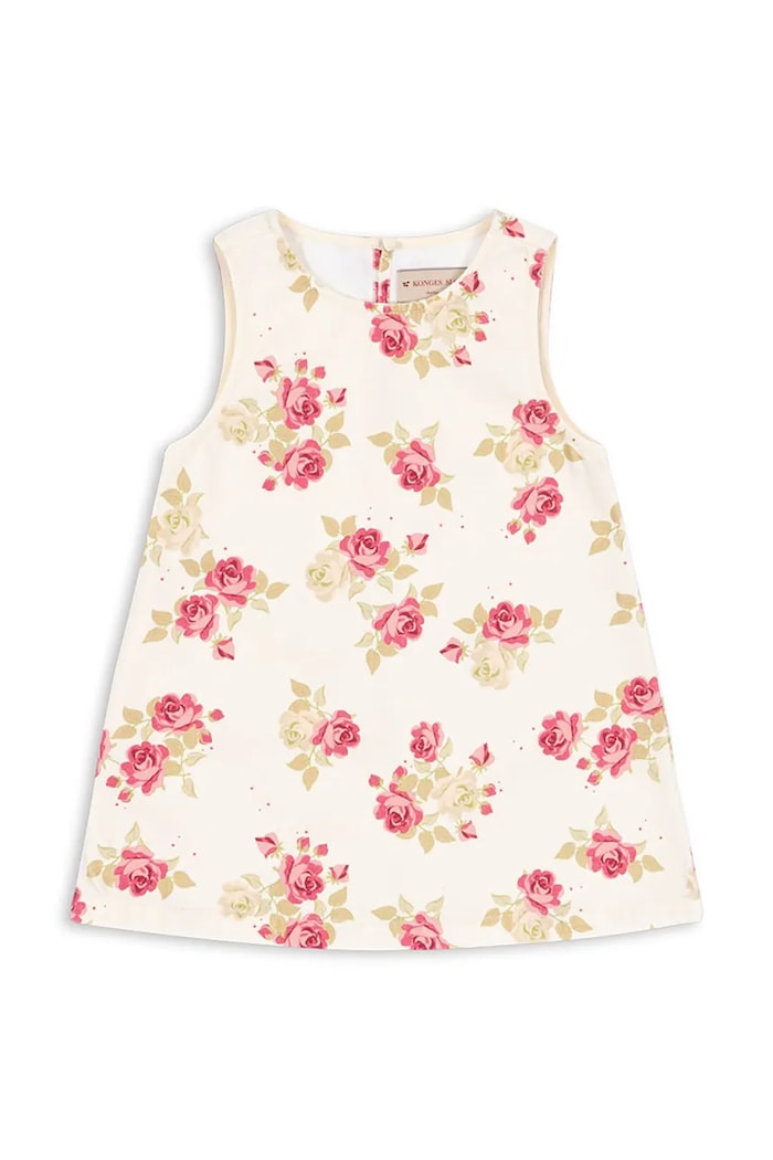 Konges Sløjd sukienka bawełniana dziecięca MAGOT DRESS GOTS wzorzyste biały KS104967.PPY2