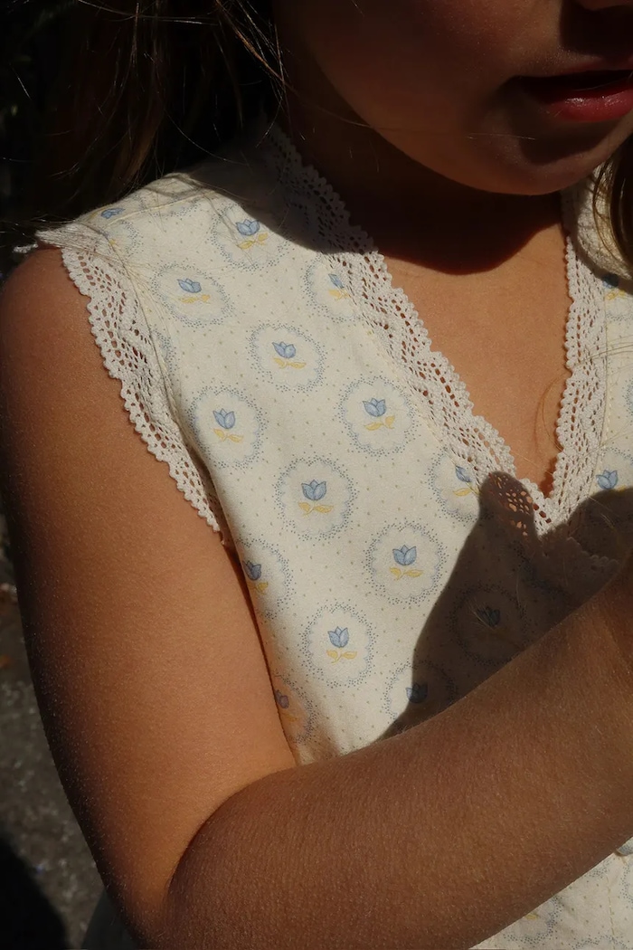 Dievčenské bavlnené šaty Konges Sløjd COEUR LACE DRESS GOTS KS104747.PPY2