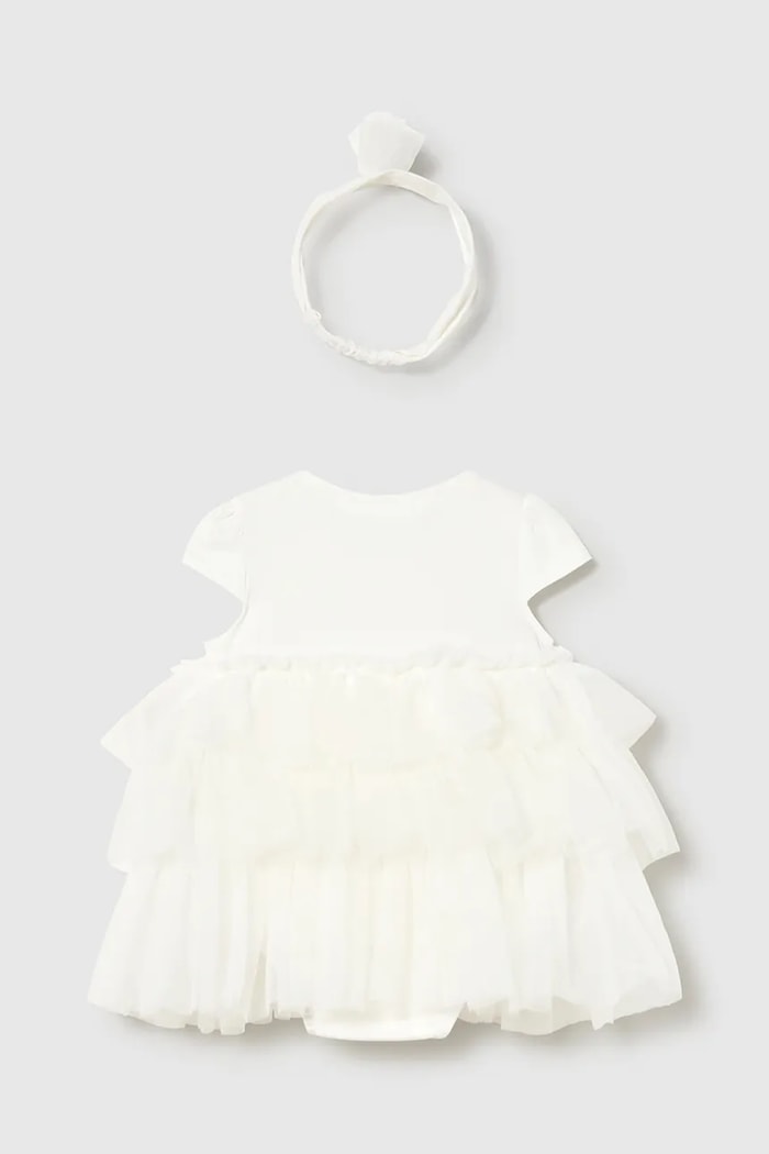Mayoral Newborn vestito neonato 1601.2D.Newborn.PPY2 beige SS26