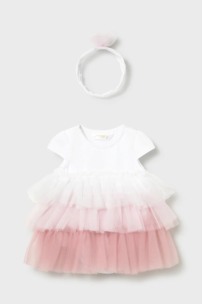 Платье для младенцев Mayoral Newborn узор розовый 1601.2D.Newborn.PPY2