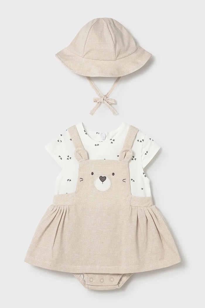 Mayoral Newborn rochie bebe mini bej 1631.2D.Newborn.PPY2