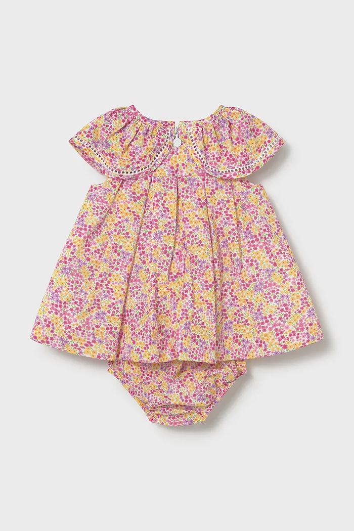 Детское хлопковое платье Mayoral Newborn 1806.2G.Newborn.PPY2 розовый SS26