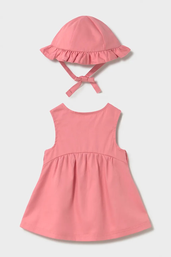 Βρεφικό τζιν φόρεμα Mayoral Newborn 1816.2T.Newborn.PPY2 ροζ SS26