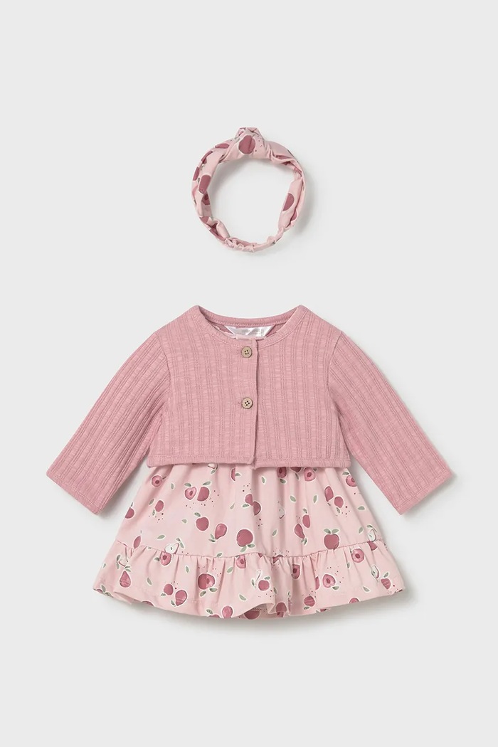 Комплект для немовлят Mayoral Newborn бавовна рожевий 1821.2J.Newborn.PPY2