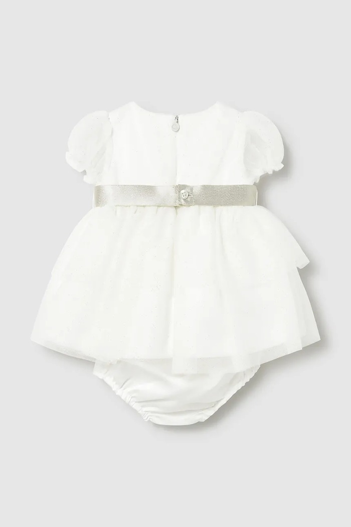 Fete Mayoral Newborn rochie bebe 1882.2L.Newborn.PPY2 alb