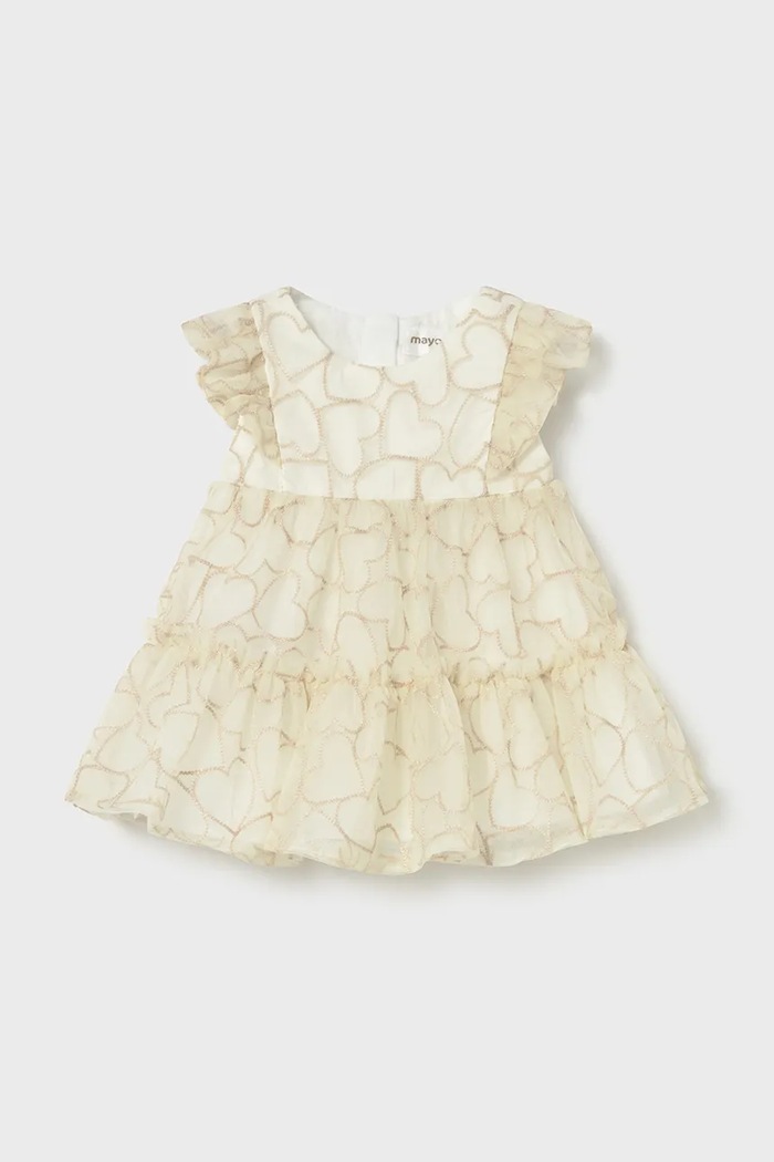 Mayoral Newborn rochie bebe mini bej 1890.2P.Newborn.PPY2