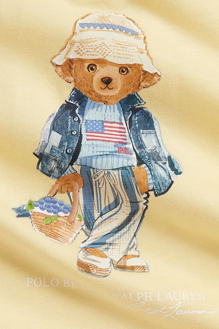 Dievča Polo Ralph Lauren bavlnené šaty 310A11770001 žltá