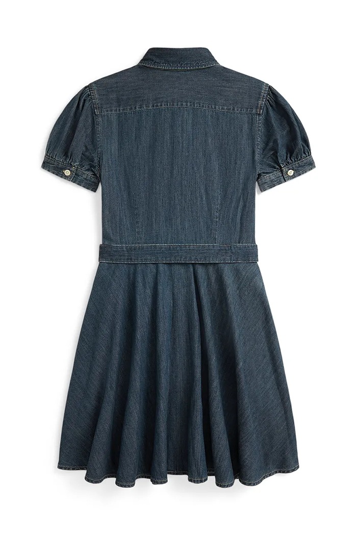 Polo Ralph Lauren sukienka bawełniana dziecięca 313A11970001 granatowy SS26