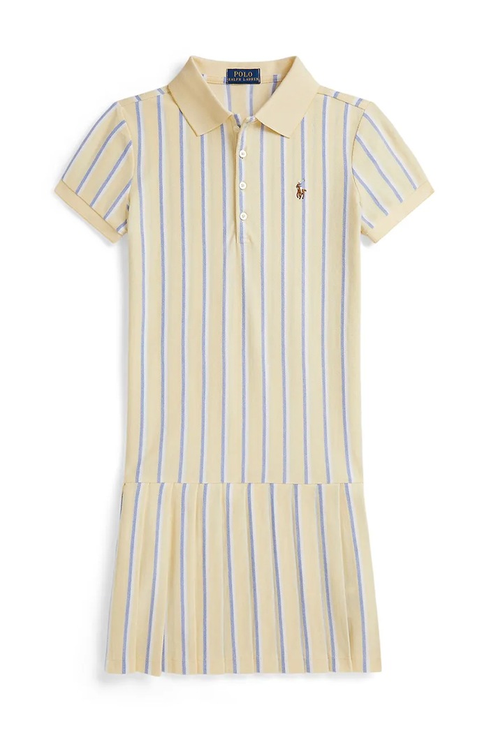 Polo Ralph Lauren rochie de vară din bumbac 313B16959002 galben SS26