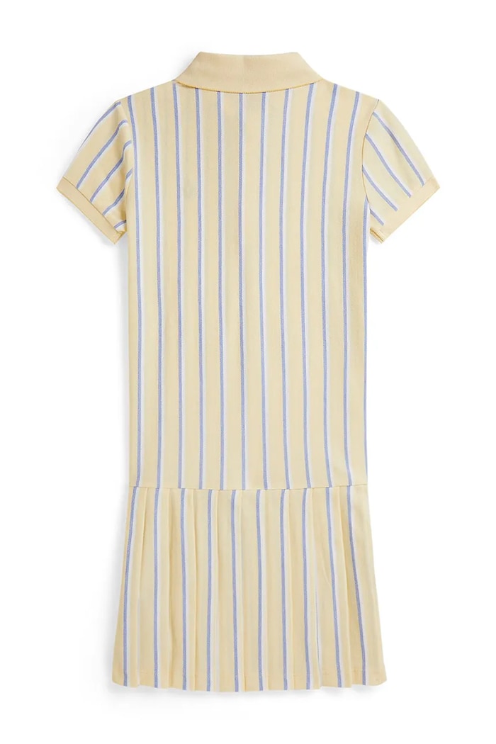 Fete Polo Ralph Lauren rochie de vară din bumbac 313B16959002 galben
