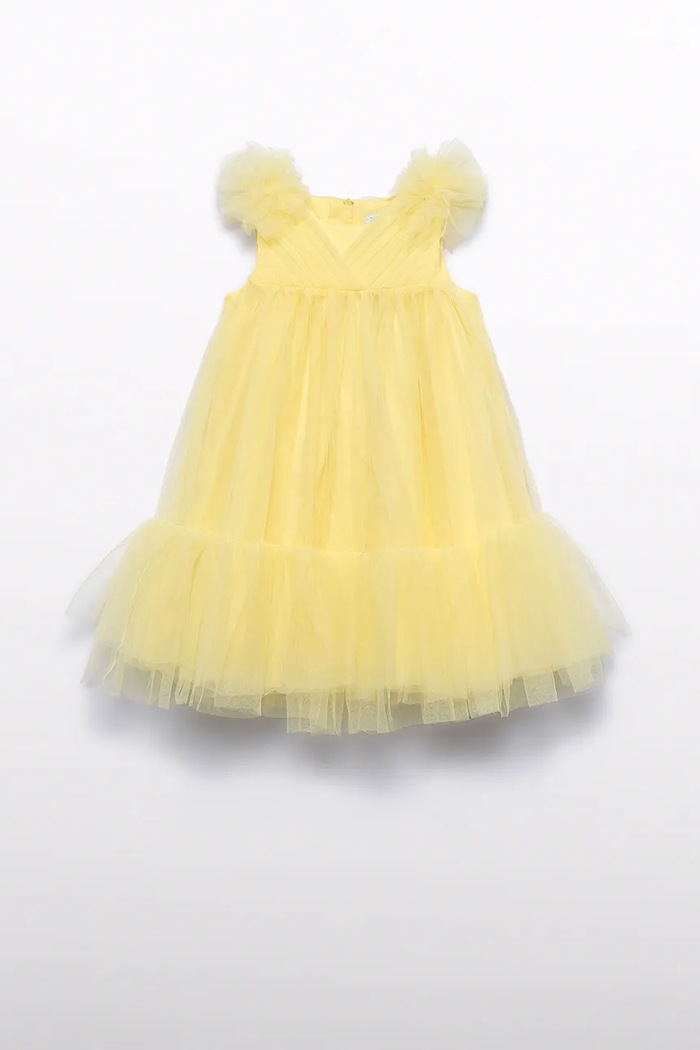 Παιδικό φόρεμα Abel&Lula 5039.5.Mini.PPY2 κίτρινο SS26