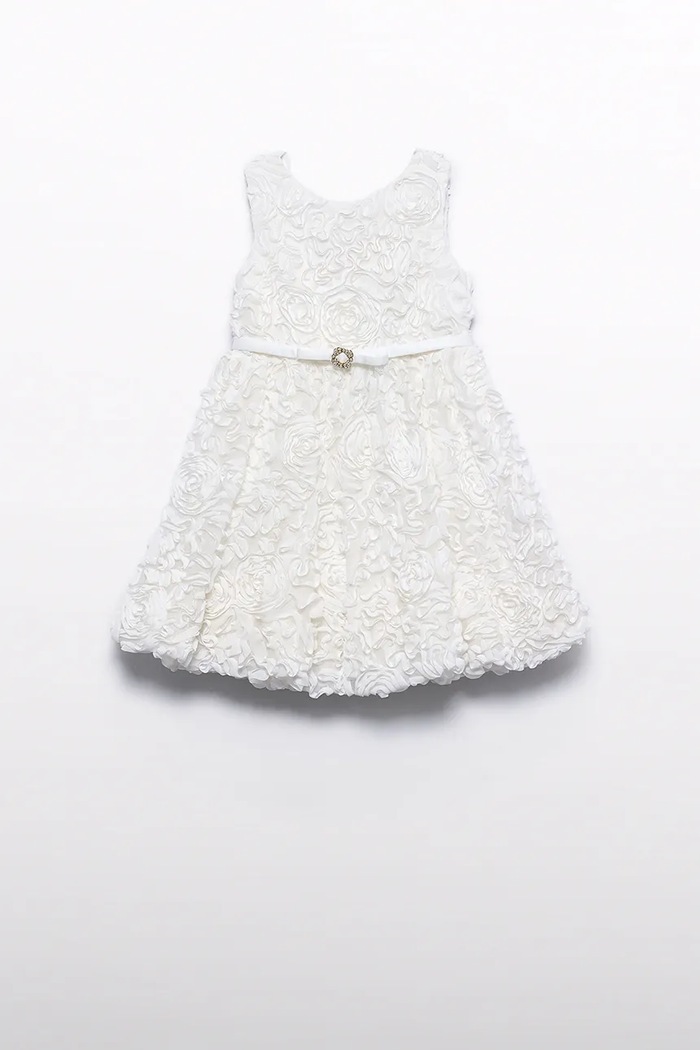 Abel&Lula rochie fete 5050.1.Mini.PPY2 alb SS26