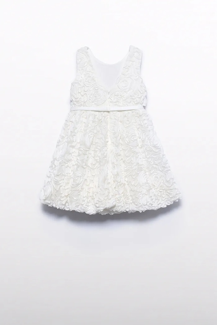 Fete Abel&Lula rochie fete 5050.1.Mini.PPY2 alb