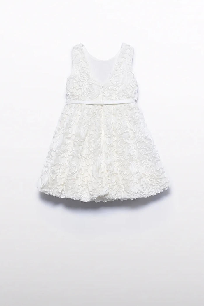 Fete Abel&Lula rochie fete 5050.1.Mini.PPY2 alb