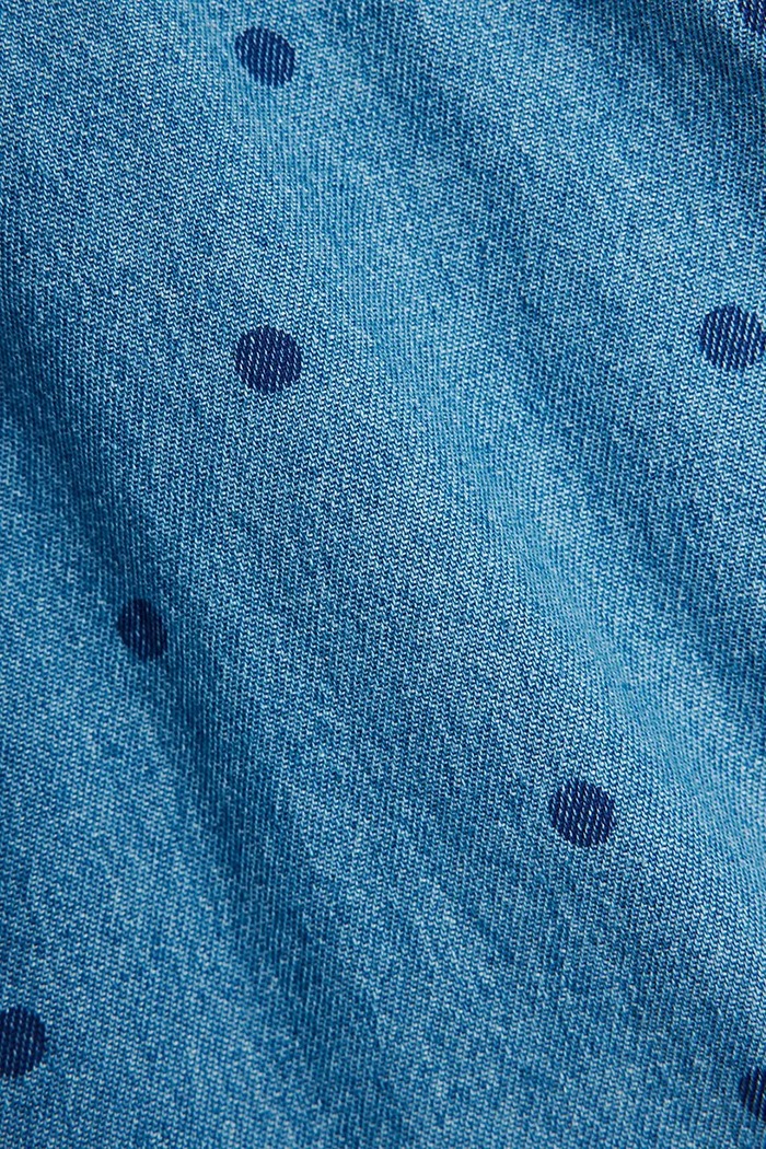 Dievčenské rifľové šaty Mini Rodini denim dots modrá 26250120