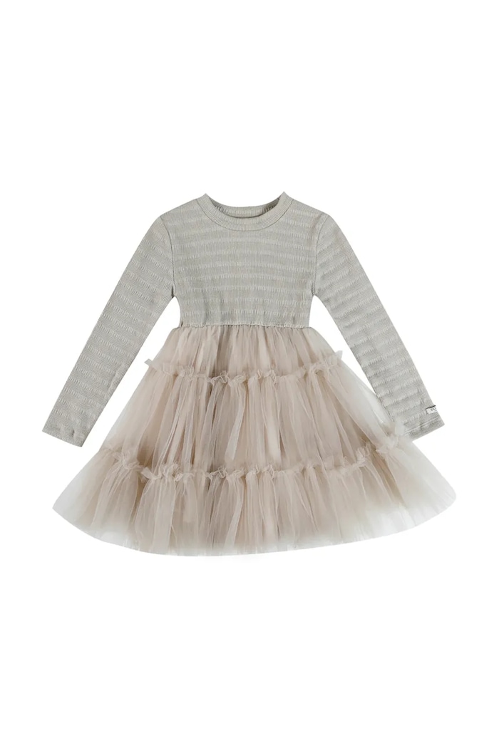 Donsje sukienka dziecięca Aurin Dress 4113700.98.128 beżowy SS26
