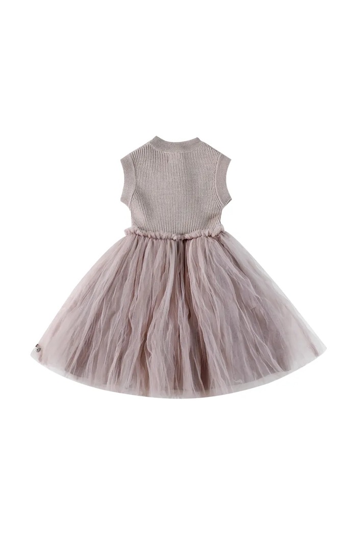 Dziewczynka Donsje sukienka z wełną dziecięca Xewa Dress 4114500.98.128 fioletowy