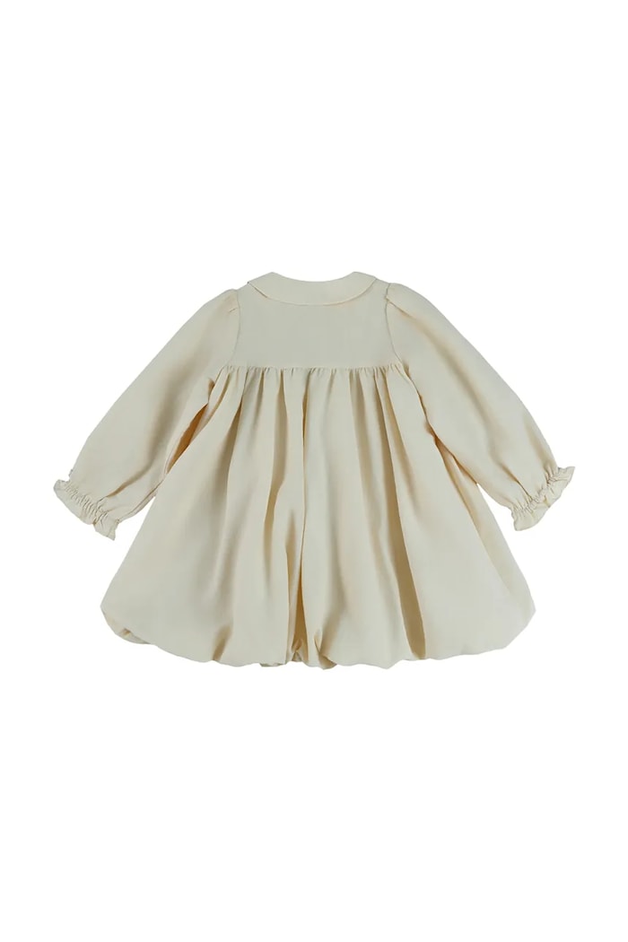 Dziewczynka Donsje sukienka bawełniana dziecięca Nyari Dress 4115200 beżowy