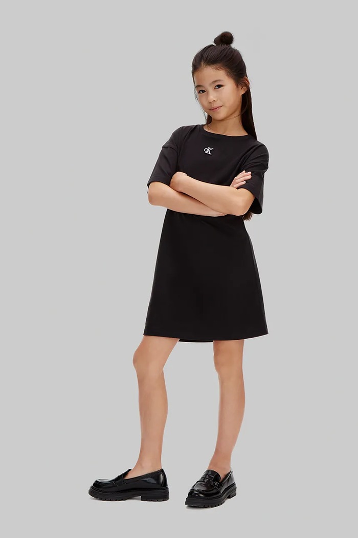 Calvin Klein Jeans rochie sport din bumbac LVCKSJH05G.128.176.PPY2 negru
