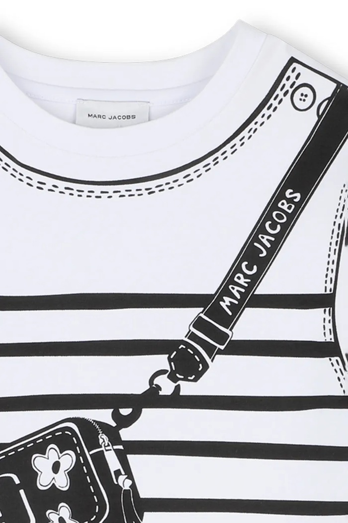 Dievčenské bavlnené šaty Marc Jacobs biela W60715.102.108