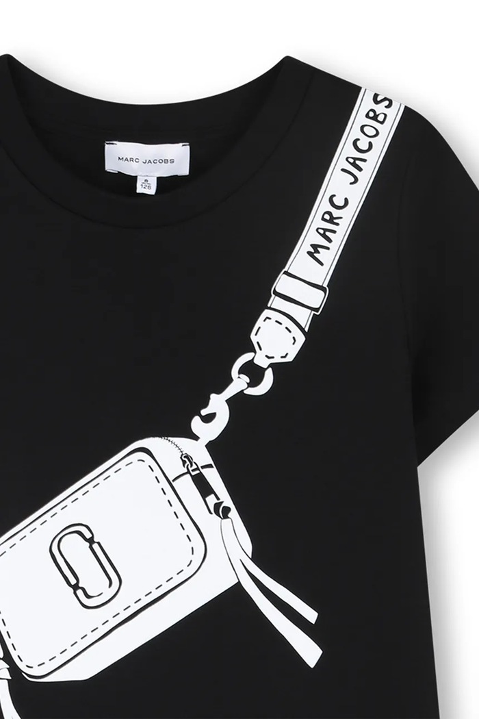 Dievča Dievčenské bavlnené šaty Marc Jacobs W60711.156 čierna