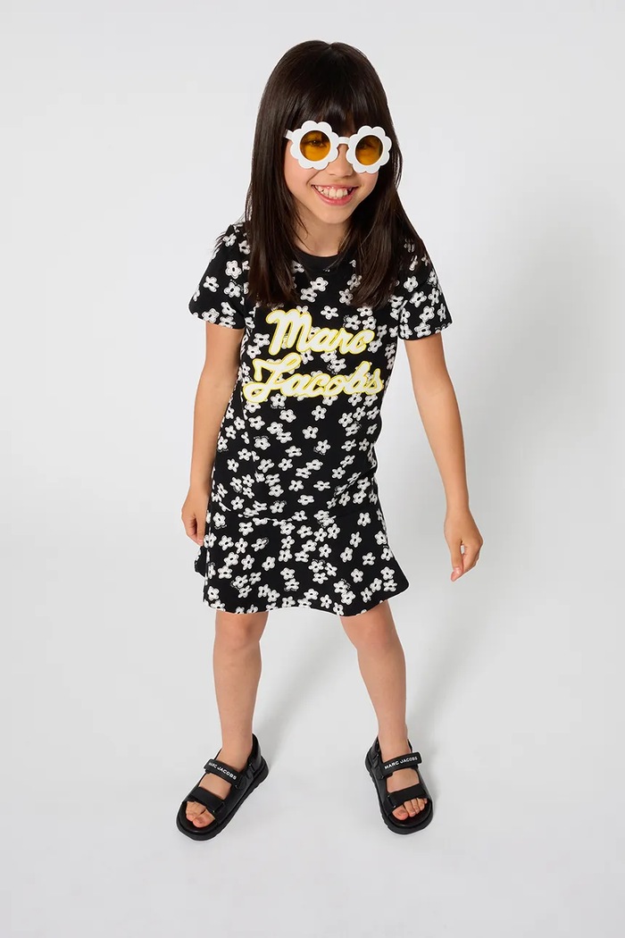 Marc Jacobs sukienka dziecięca z elastanem czarny W60861.94.108