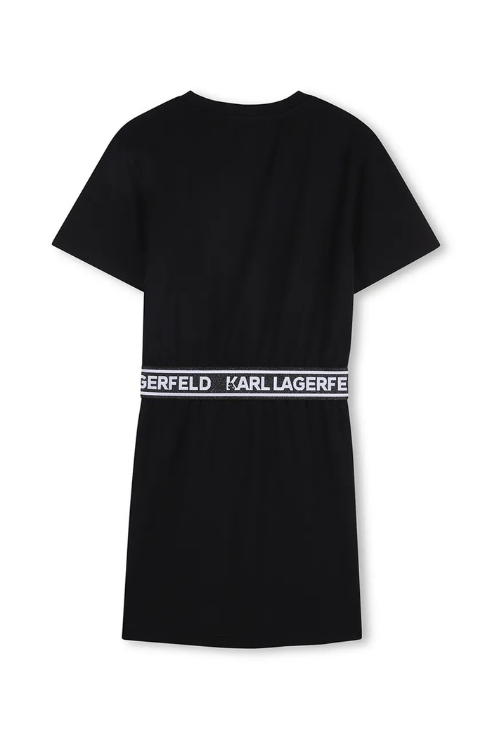 Karl Lagerfeld sukienka bawełniana dziecięca Z31152.114.150 czarny SS26