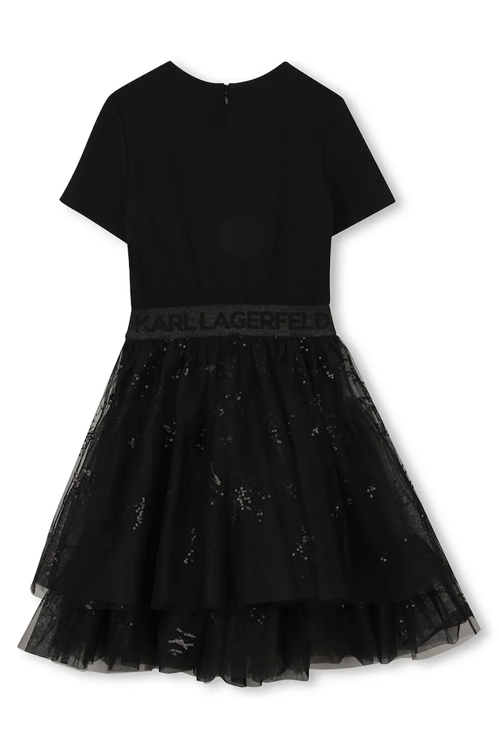 Djevojčice Dječja haljina Karl Lagerfeld Z31142.156 crna