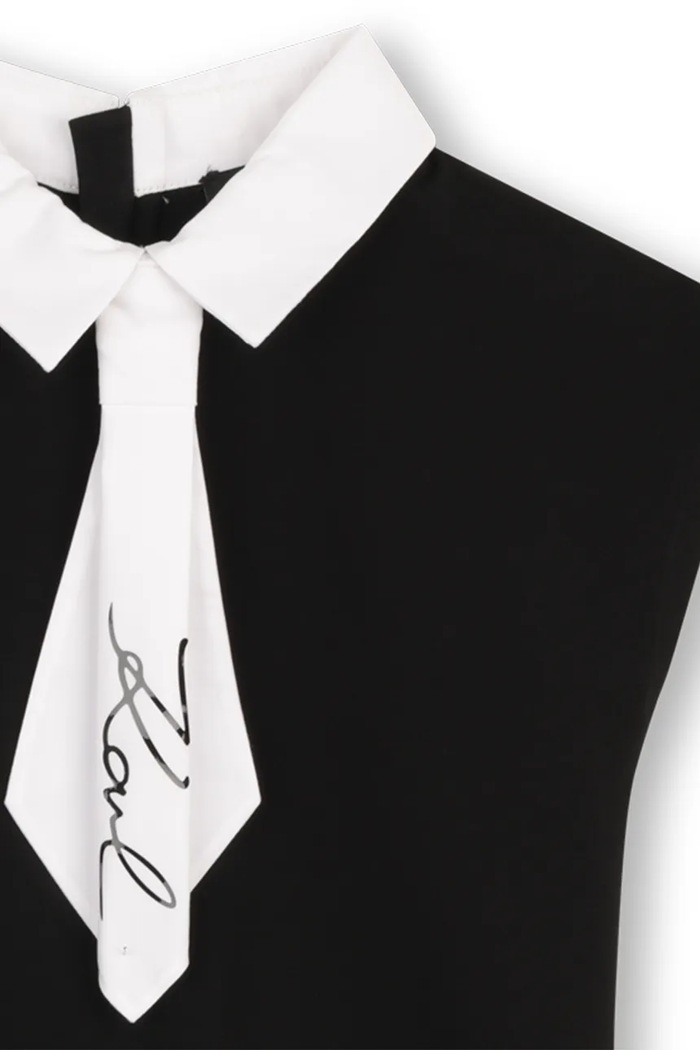 Karl Lagerfeld sukienka dziecięca czarny Z31151.86.108