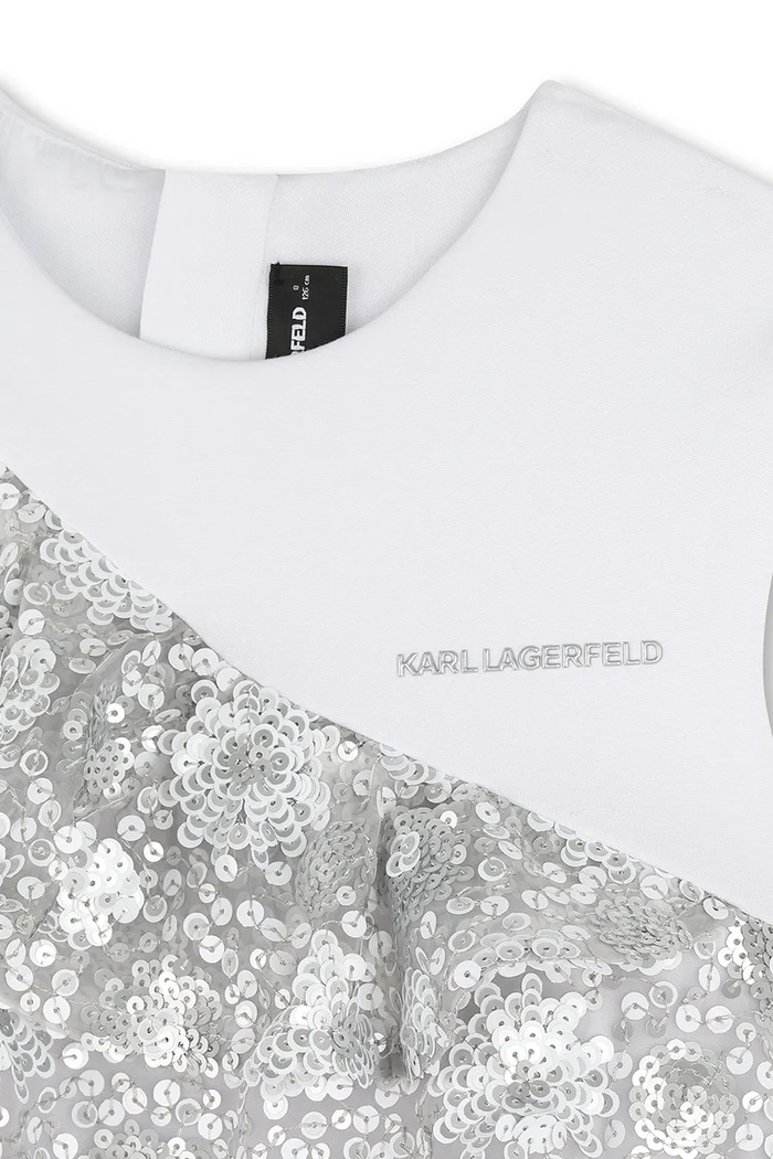 Παιδικό φόρεμα Karl Lagerfeld Z31139.114.150 γκρί
