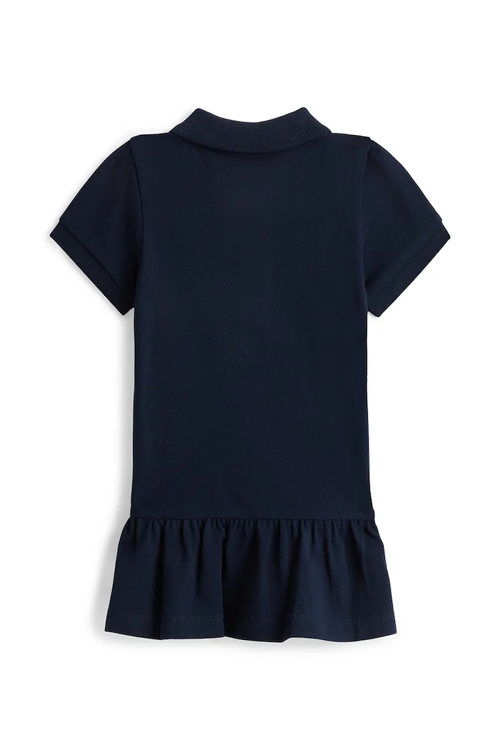 Tommy Hilfiger rochie de vară din bumbac KN0KN02356.PPY2 bleumarin SS26