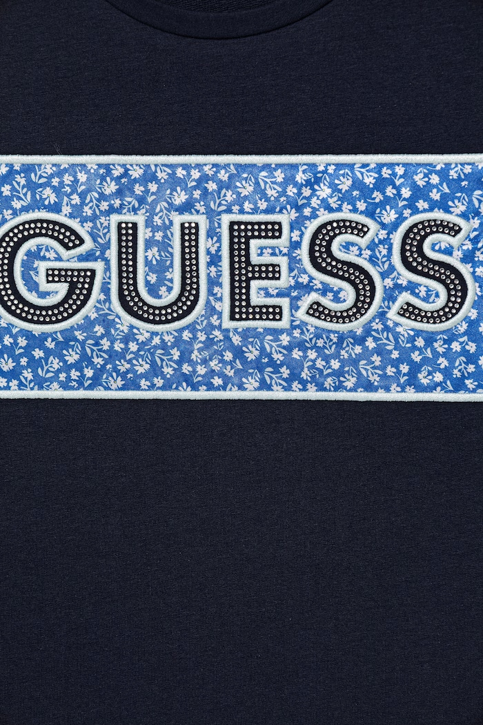 Dziewczynka Guess sukienka dziecięca J6GK05.KAE24.PPY2.M granatowy